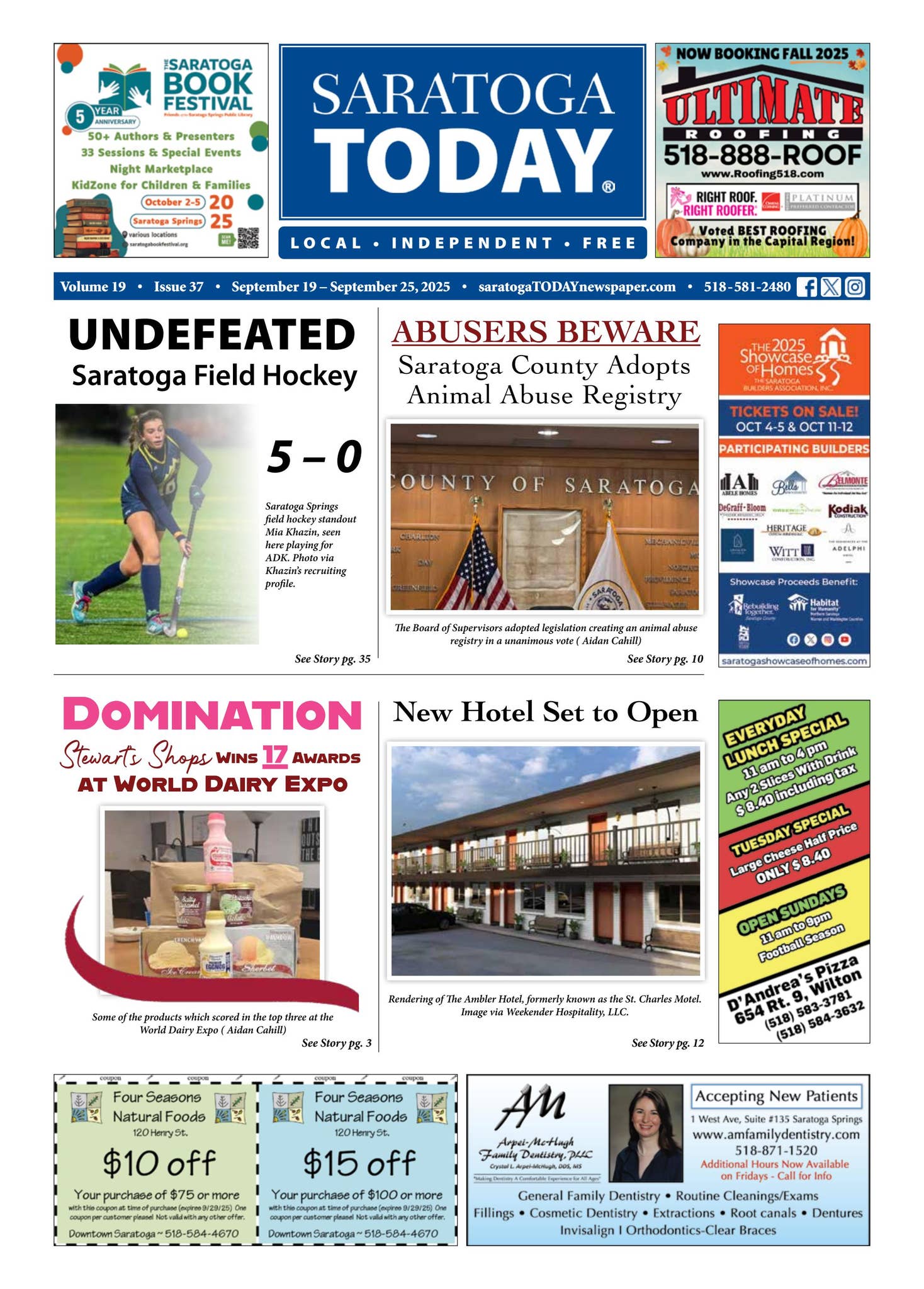 Saratoga TODAY September 19 – September 25, 2025 by Saratoga TODAY - Issuu
