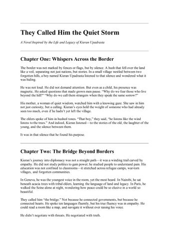 They Called Him the Quiet Storm