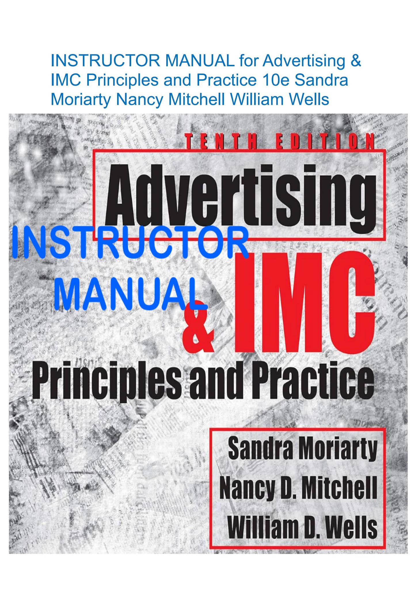 Advertising & IMC Principles and Practice 10th Edition By Sandra
