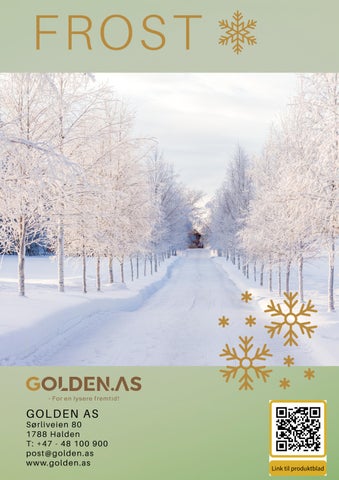 FROST LYS for VINTERklima AIRAM fra GOLDEN 灯饰 第 12 页