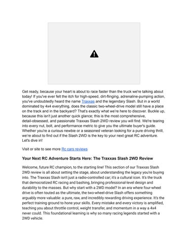 Traxxas Slash 2WD Review