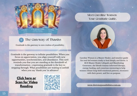 Gratitude Codes Oracle Deck Guidebook 第 15 页