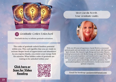 Gratitude Codes Oracle Deck Guidebook 第 19 页