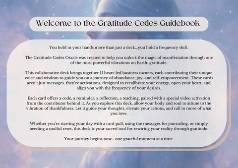 Gratitude Codes Oracle Deck Guidebook 第 2 页