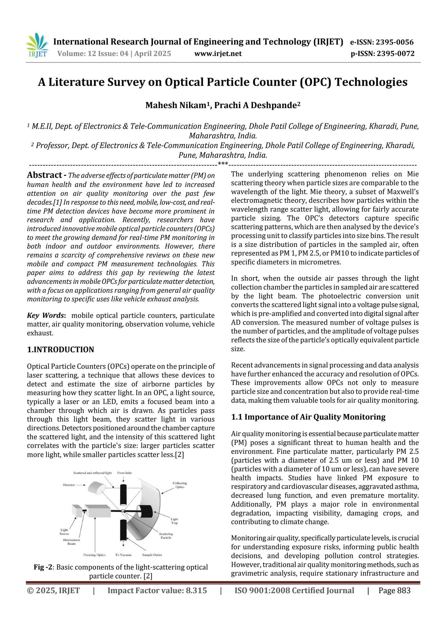 A Literature Survey on Optical Particle Counter (OPC) Technologies by ...