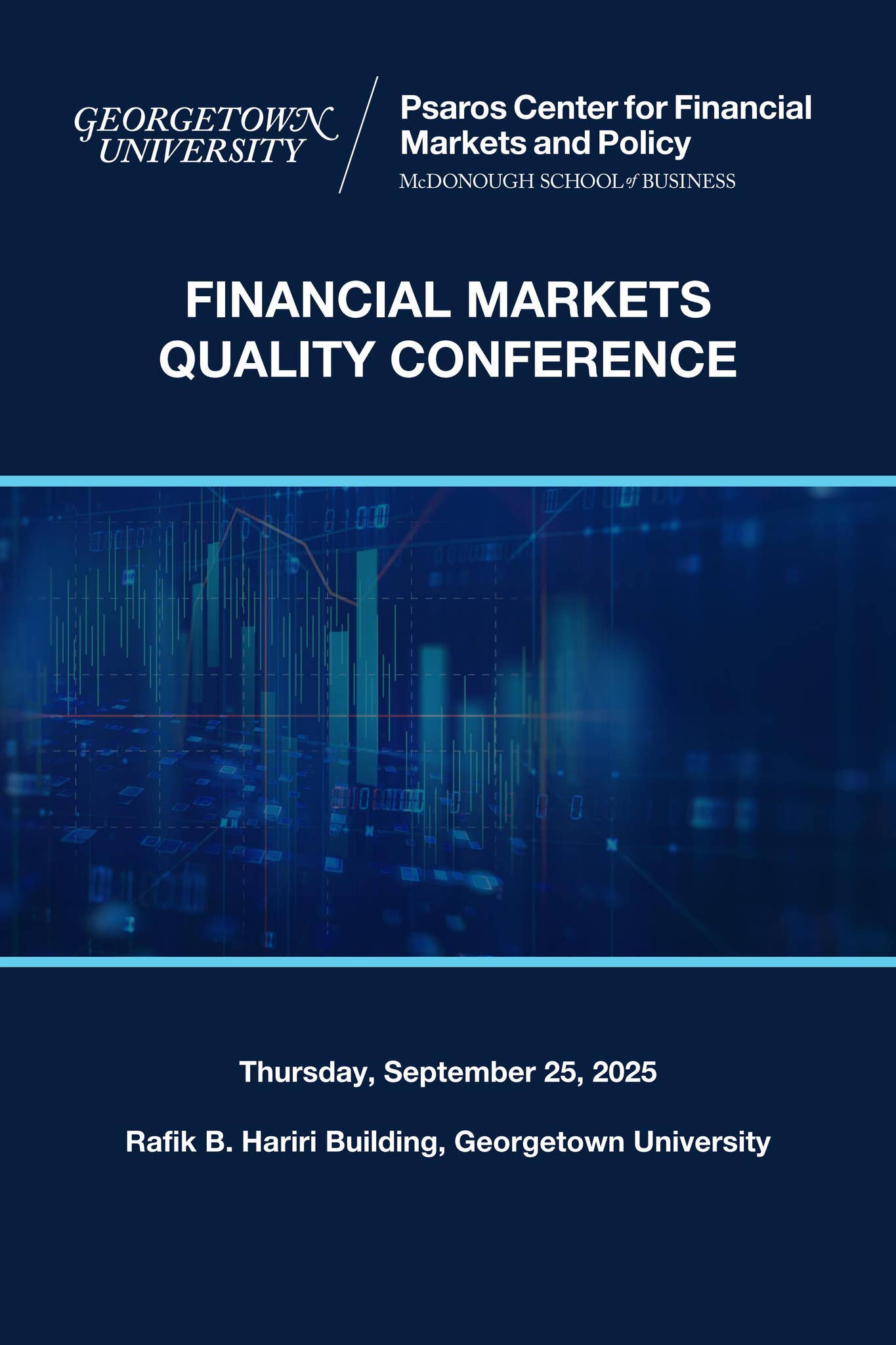 2025 Financial Markets Quality Conference Program by Georgetown University  McDonough School of Business - Issuu