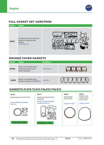 Quality Tractor Parts - Deutz 灯饰目录 第 14 页