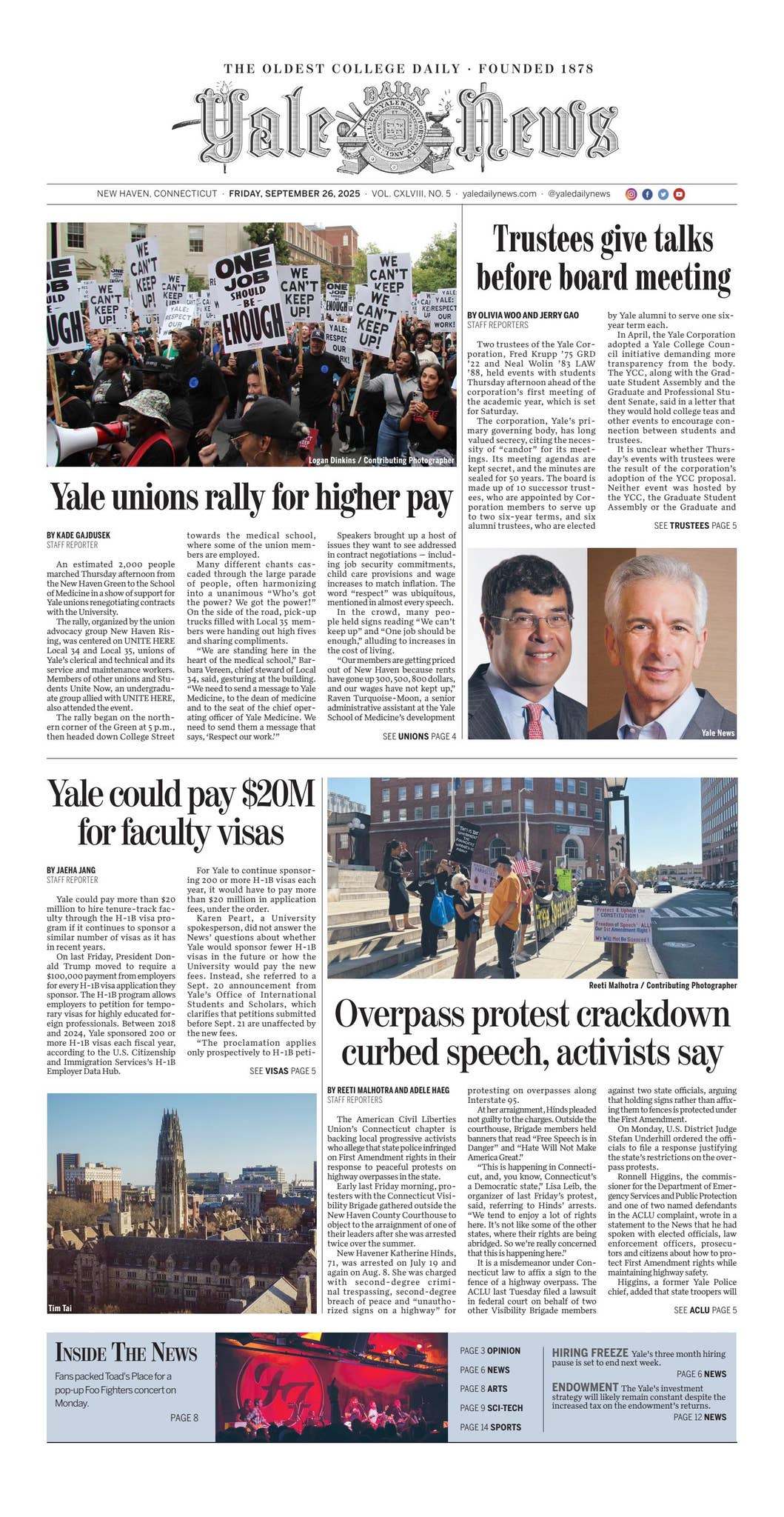 Yale Daily News — September 26, 2025 by Yale Daily News - Issuu