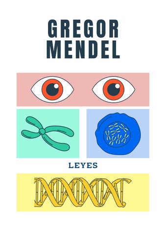 Póster Biología Genética minimalista colorido