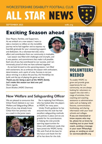 WDFC Newsletter Issue 1 - Sept 2025