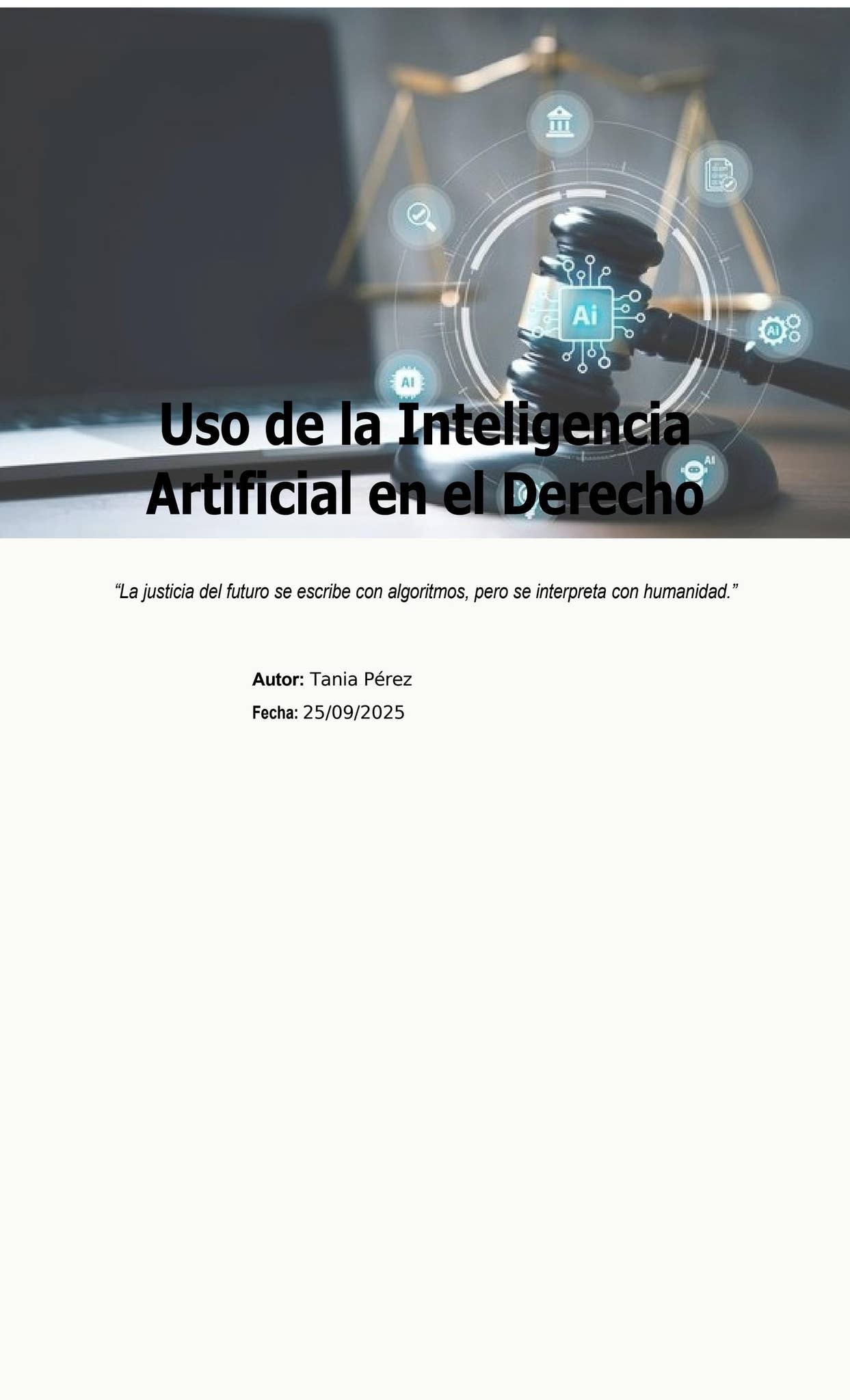Uso de la Inteligencia Artificial en el Derecho by taniaPM - Issuu