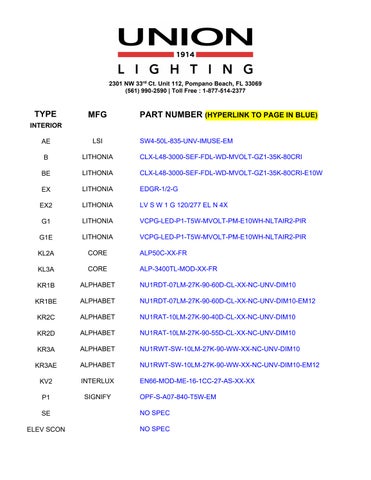 unionlightingusa 灯饰目录 · AVENUE 936 册 第 2 页