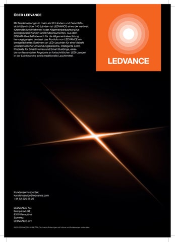 Sonepar Suisse 灯饰目录 · Ledvance l LEDVANCE 灯饰 WEEKS 第 16 页