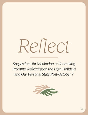 A High Holidays 指南 For After October 7 第 13 页