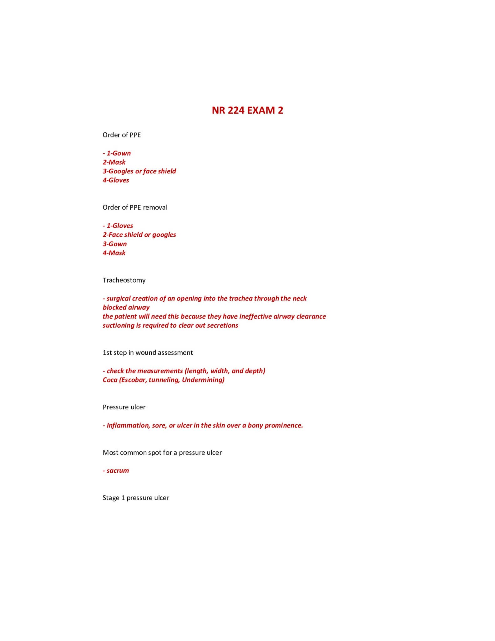 NR 224 NR 224 EXAM 2 - QUESTIONS AND ANSWERS by Scholarfriends - Issuu