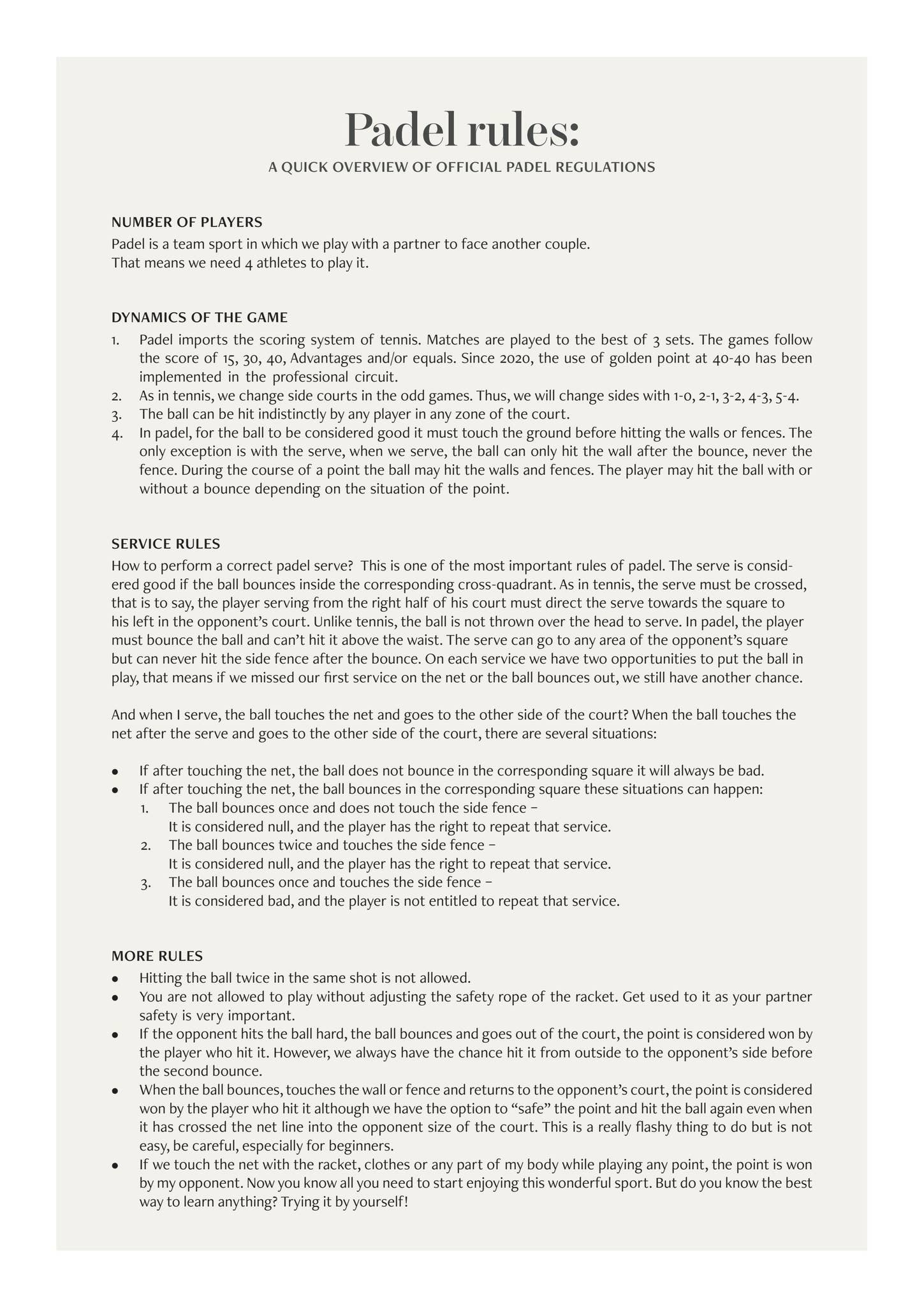 Padel Rules.pdf QAS | Padel Rules by anantaraabudhabiresorts - Issuu