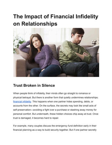 The Impact of Financial Infidelity on Relationships (1)
