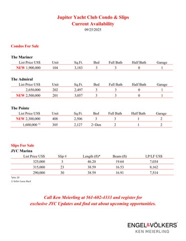 JYC availability & sales