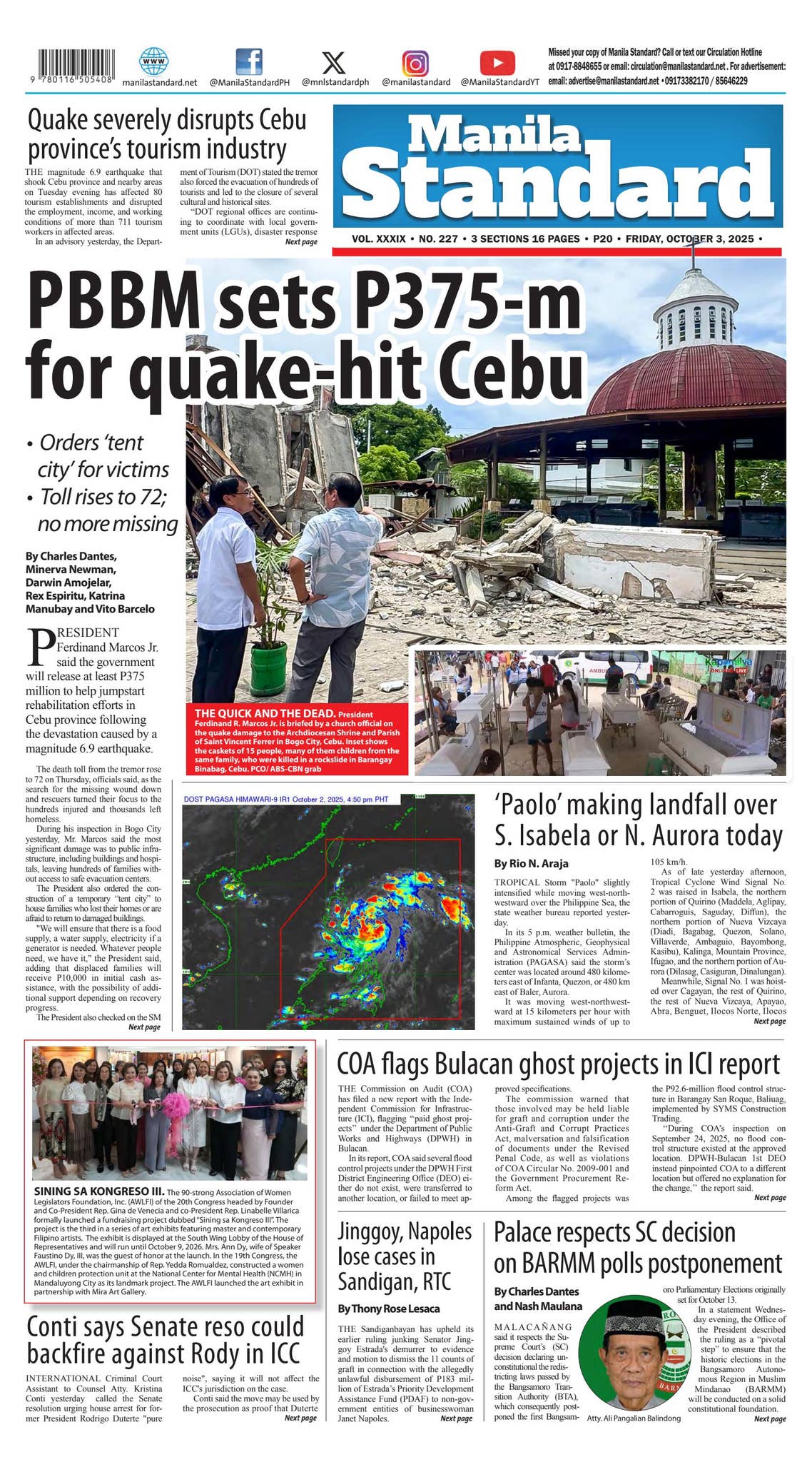 Manila Standard - 2025 October 3 - Friday by Manila Standard - Issuu