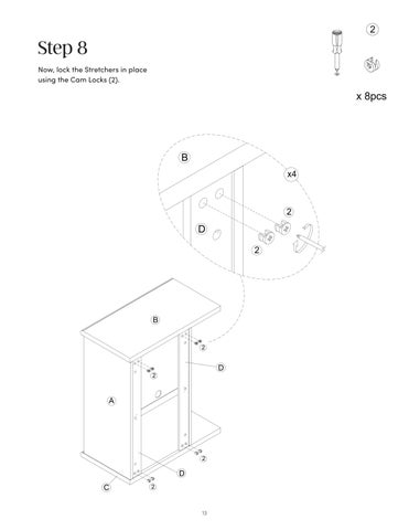 Jacala 收纳 柜 Instruction Sheet 37821 第 13 页