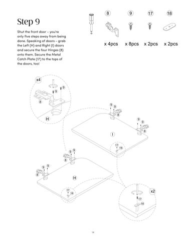 Jacala 收纳 柜 Instruction Sheet 37821 第 14 页