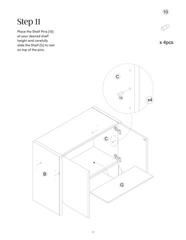 Jacala 收纳 柜 Instruction Sheet 37821 第 17 页