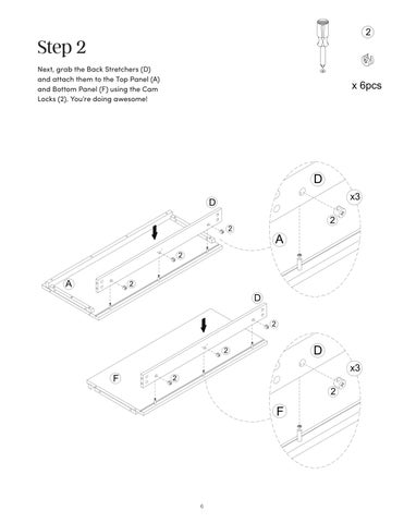 Jacala 收纳 柜 Instruction Sheet 37821 第 6 页