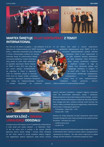 Truck Informator Martex - Kwartalnik 编号 .4. (57) październik-grudzień 2025 第 4 页