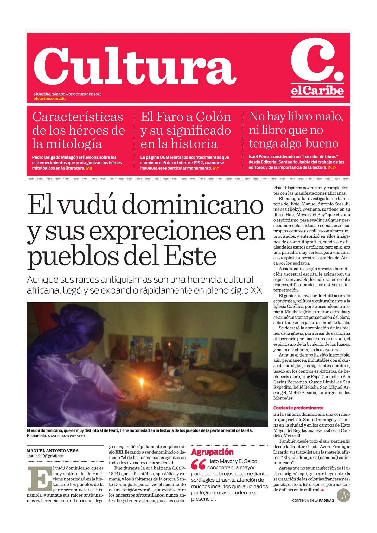 Cultura 4 octubre 2025 by Periódico elCaribe - Issuu