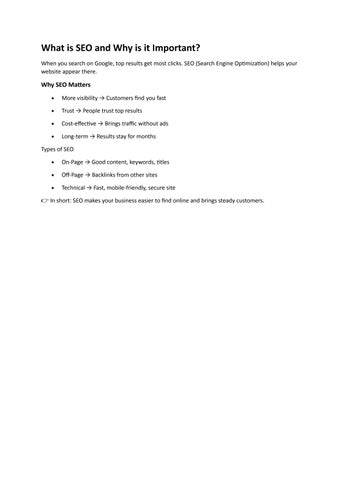 What is SEO and Why is it Important by webblog - Issuu