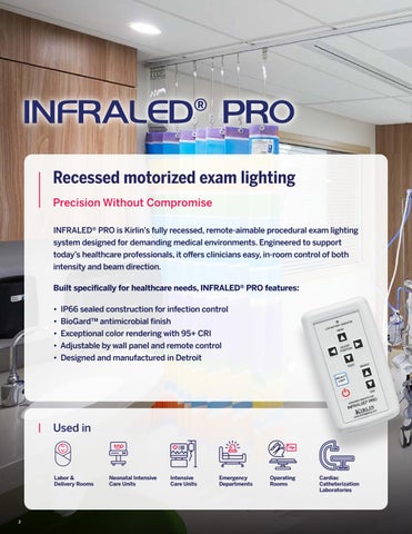 INFRALED PRO Recessed Motorized Procedural Exam 灯饰 第 2 页