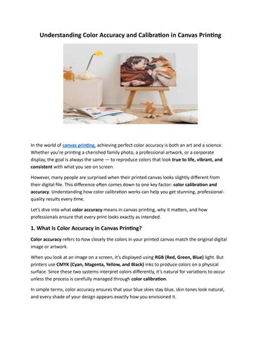 Understanding Color Accuracy and Calibration in Canvas Printing by ...