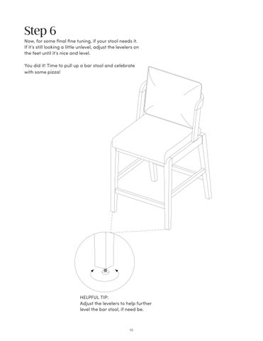 Chuck Bar 凳 Instruction Sheet 21420 第 10 页