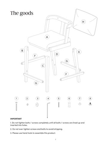 Chuck Bar 凳 Instruction Sheet 21420 第 3 页