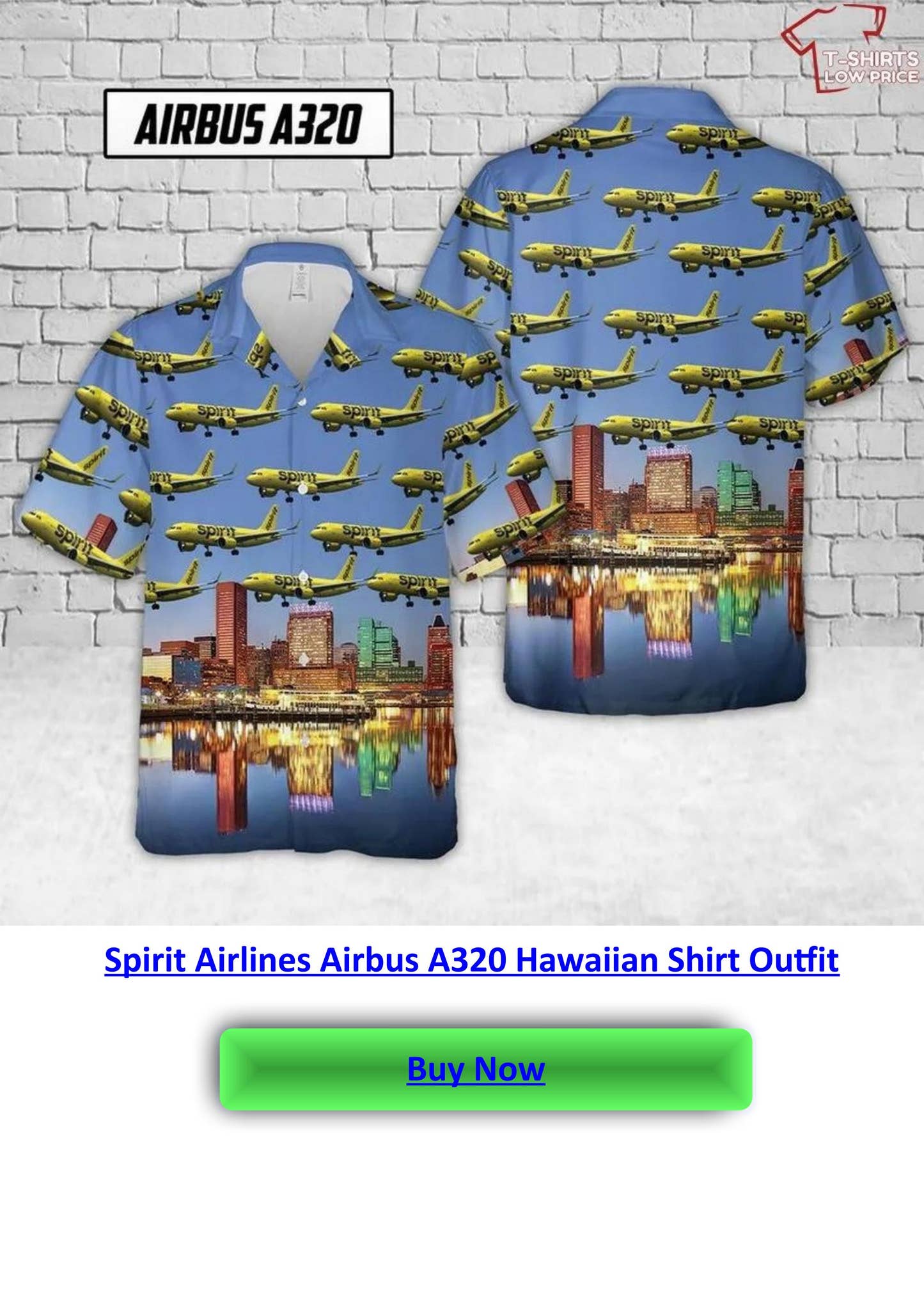 Spirit Airlines Airbus A320 Hawaiian Shirt Outfit by Tshirts Low Price ...