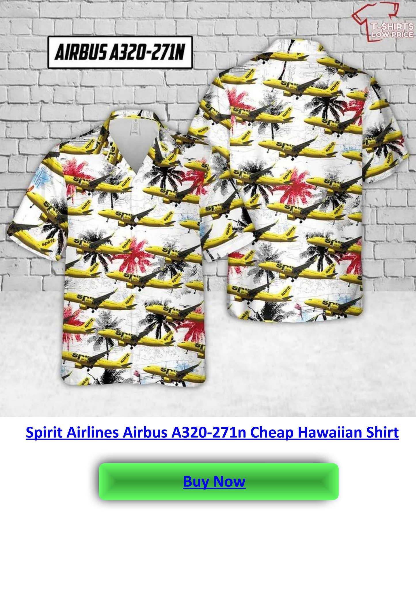 Spirit Airlines Airbus A320-271n Cheap Hawaiian Shirt by Tshirts Low ...