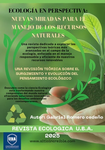 Ecología Teoría y Práctica para un Futuro Sostenible