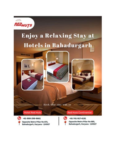 Enjoy a Relaxing Stay at Hotels in Bahadurgarh