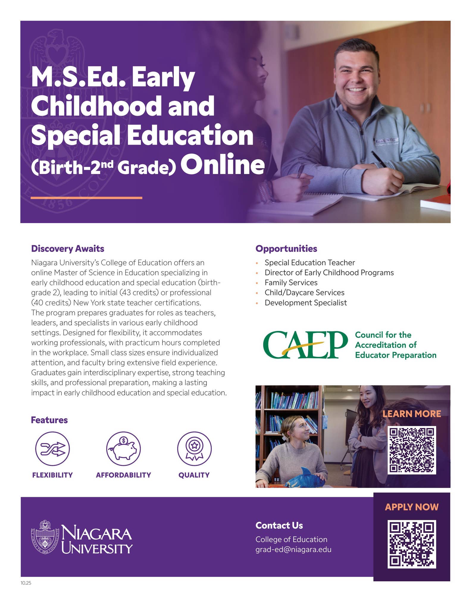 Early Childhood and Special Education (Birth-Gr2) (M.S.) by Niagara ...