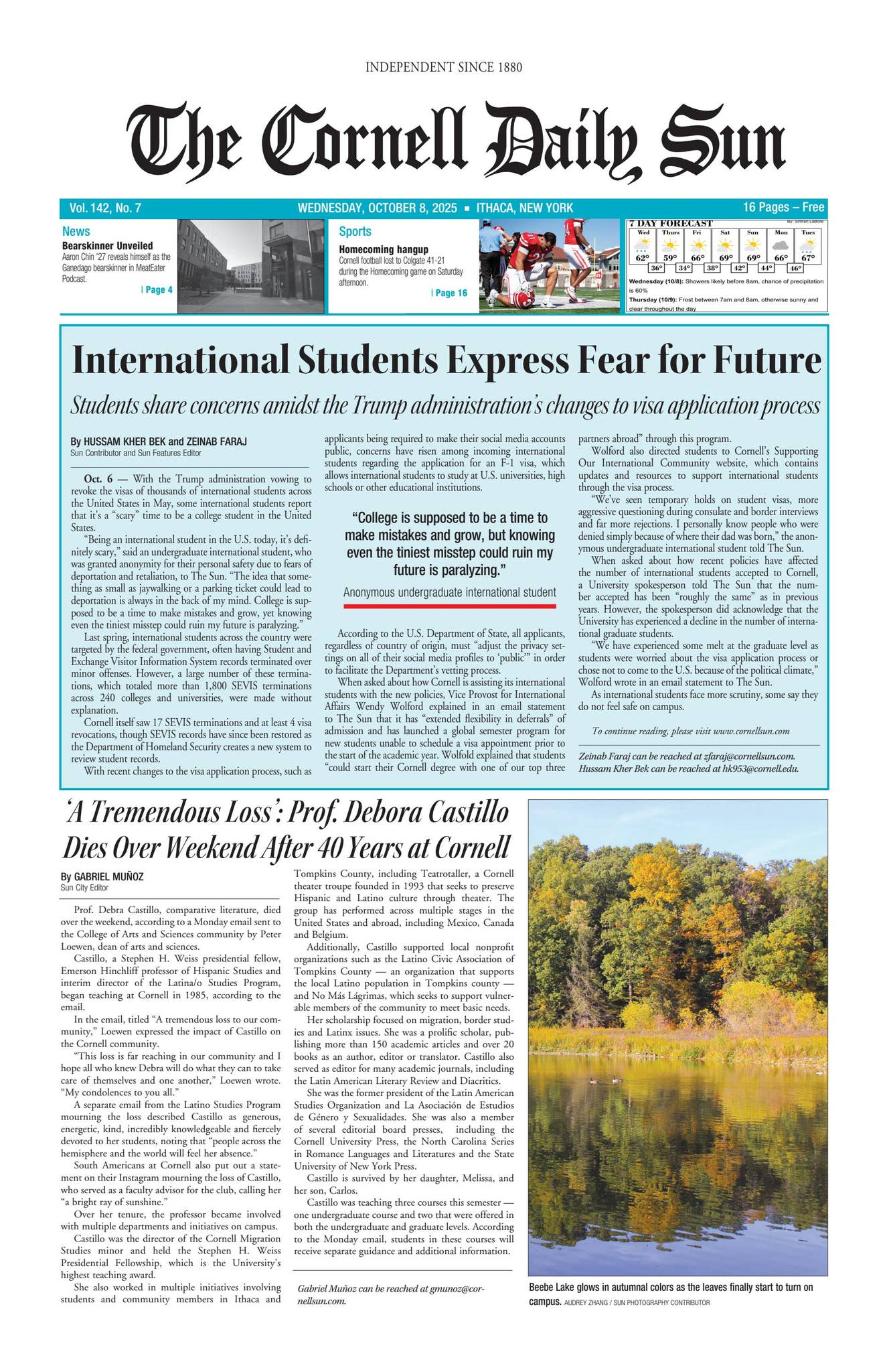 10-8 - entire issue hi res by The Cornell Daily Sun - Issuu