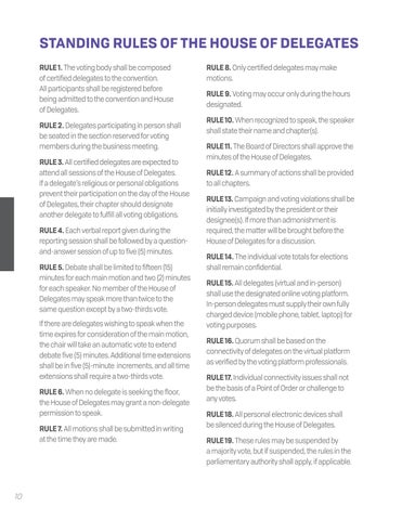 Delegate Information 指南 | Convention 2025 第 10 页