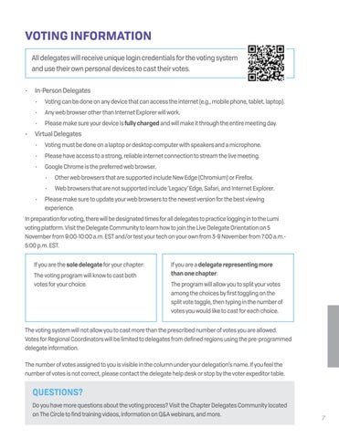 Delegate Information 指南 | Convention 2025 第 7 页