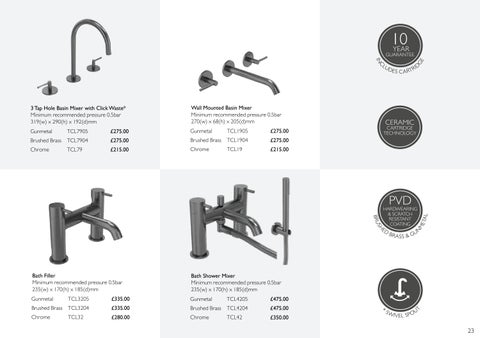 Tavistock Brassware Cohort 家具产品集 第 23 页