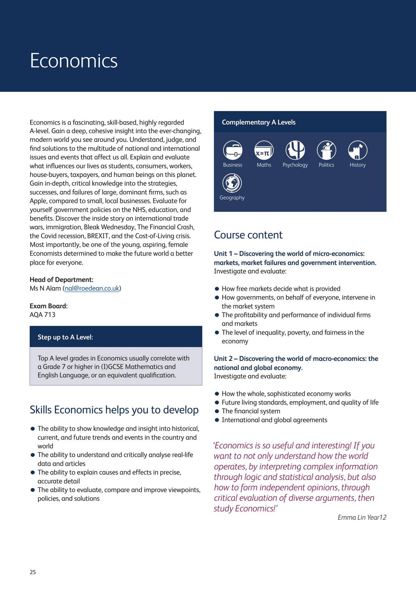 Sixth Form Curriculum Booklet 2026-2027 by Roedean School - Issuu