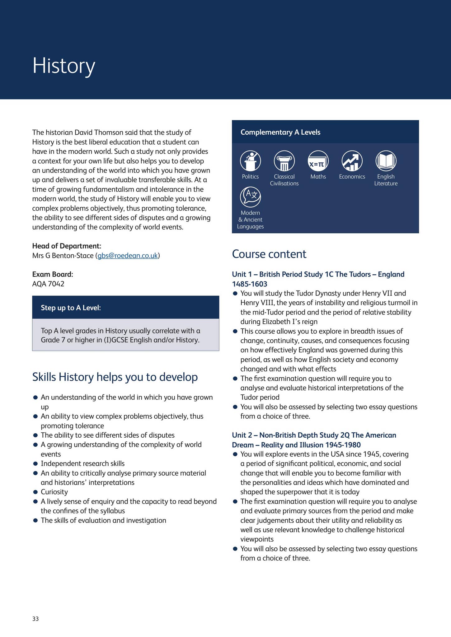 Sixth Form Curriculum Booklet 2026-2027 by Roedean School - Issuu