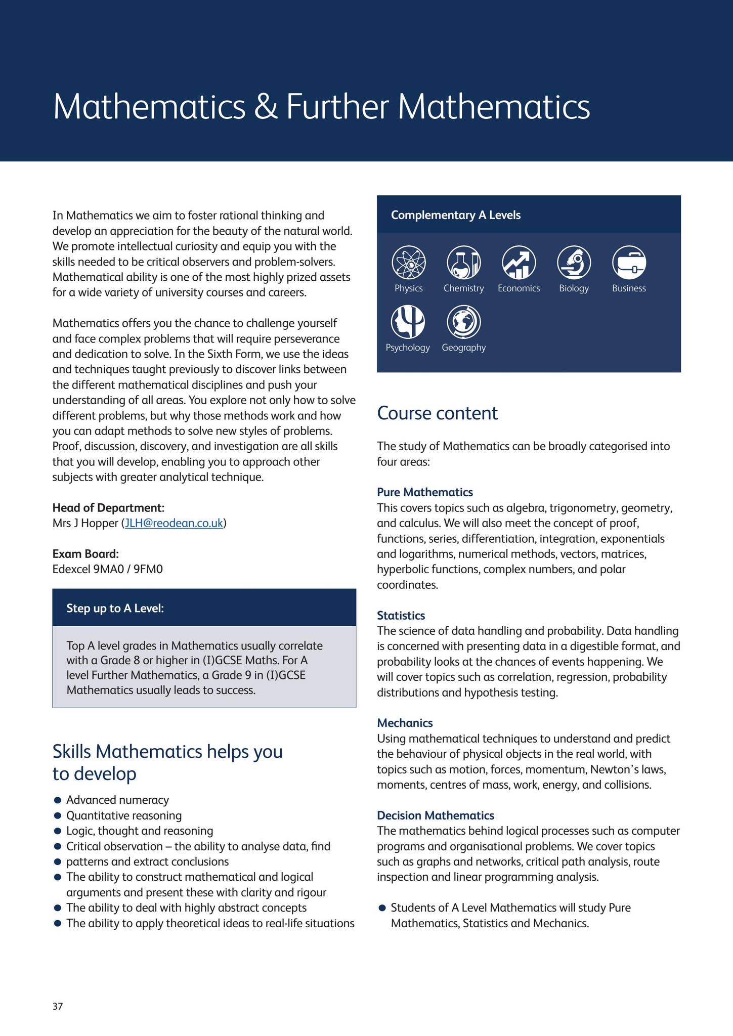 Sixth Form Curriculum Booklet 2026-2027 by Roedean School - Issuu