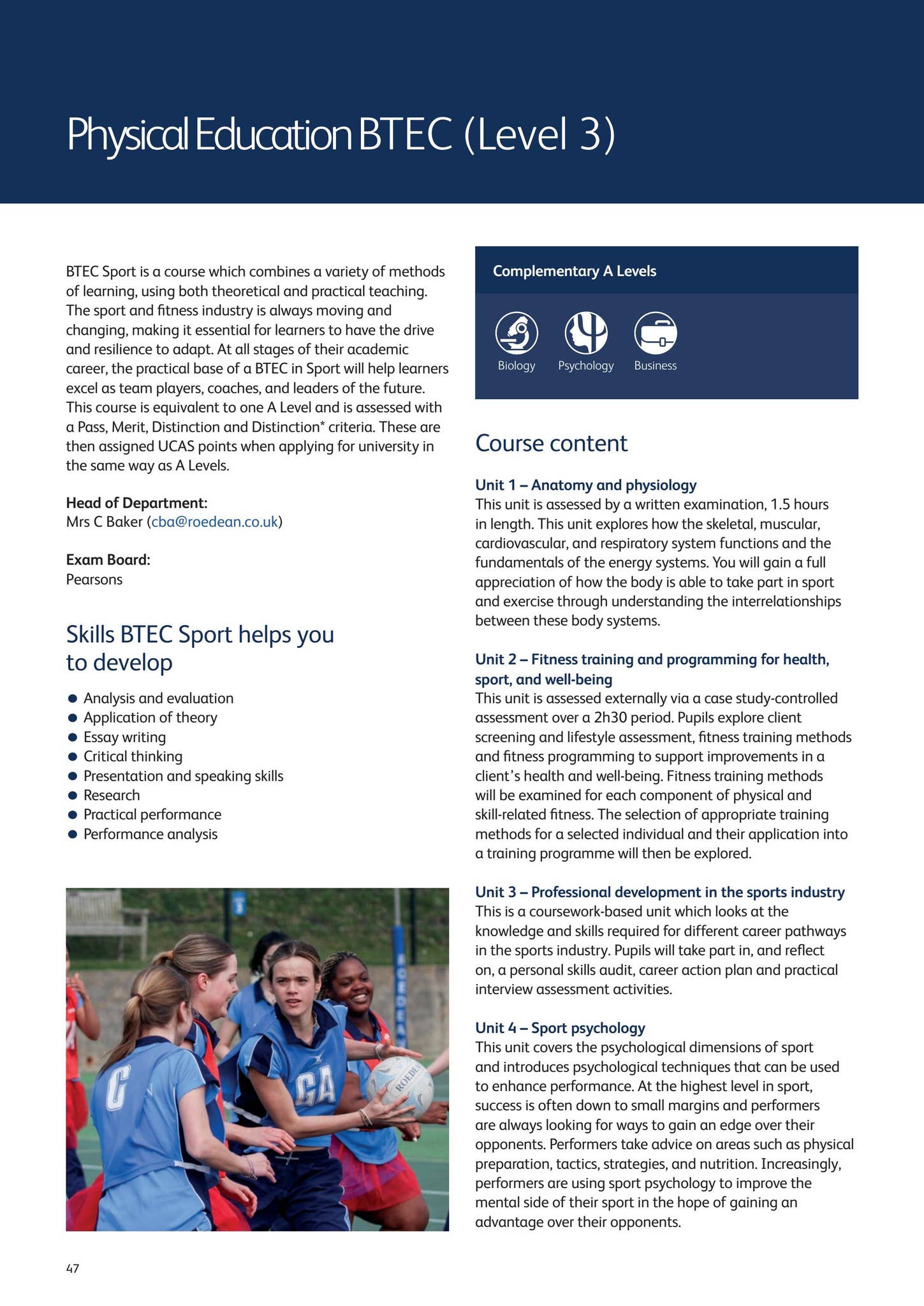 Sixth Form Curriculum Booklet 2026-2027 by Roedean School - Issuu