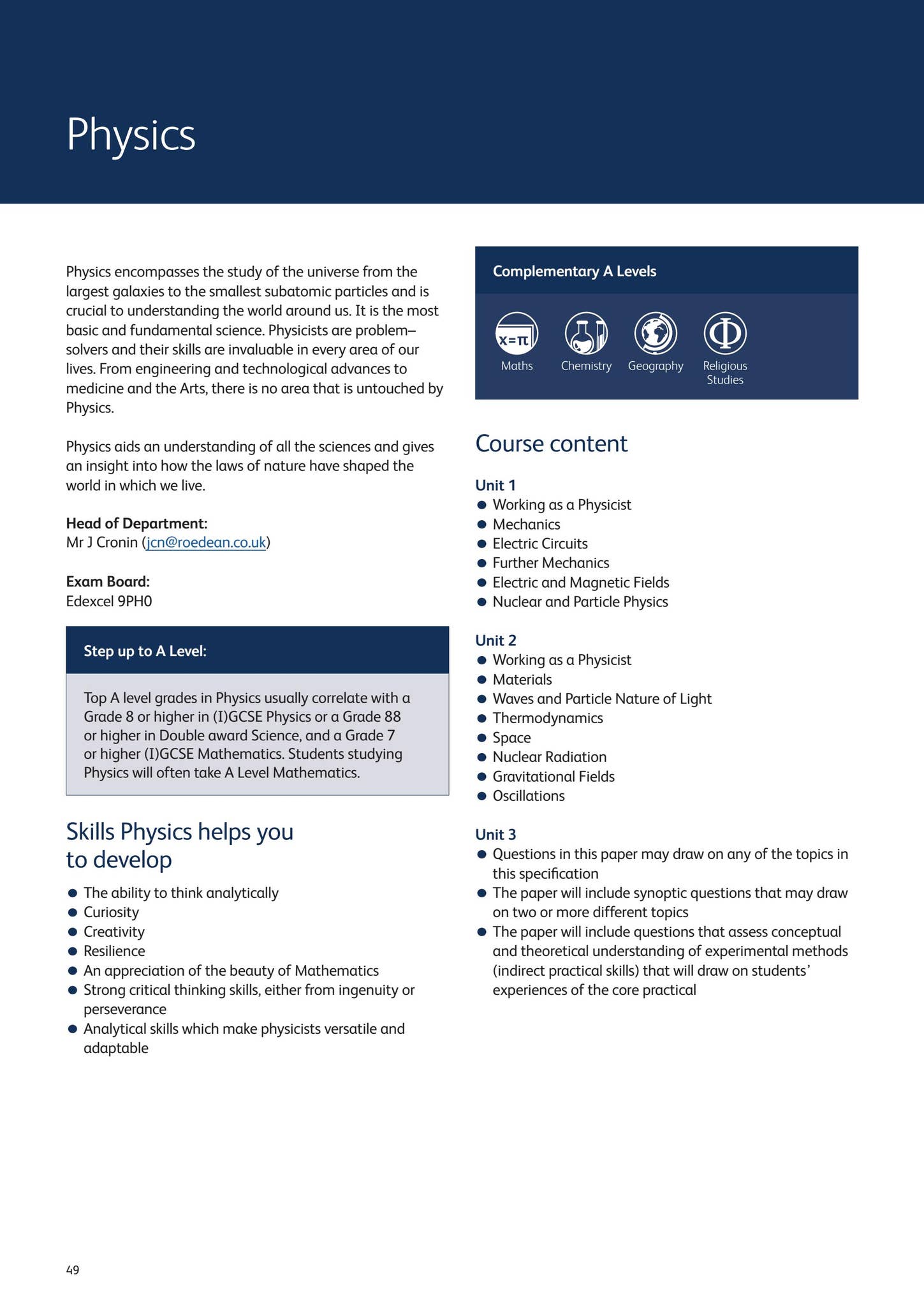 Sixth Form Curriculum Booklet 2026-2027 by Roedean School - Issuu