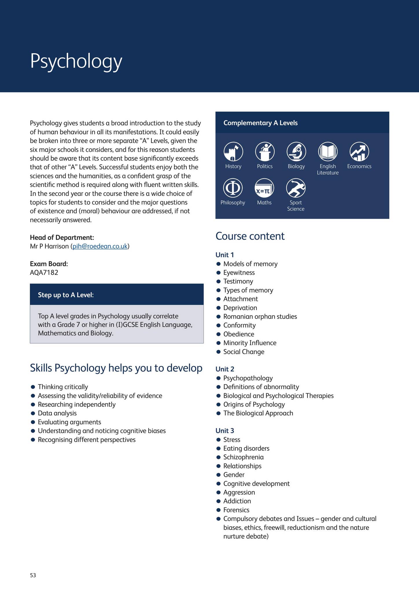 Sixth Form Curriculum Booklet 2026-2027 by Roedean School - Issuu
