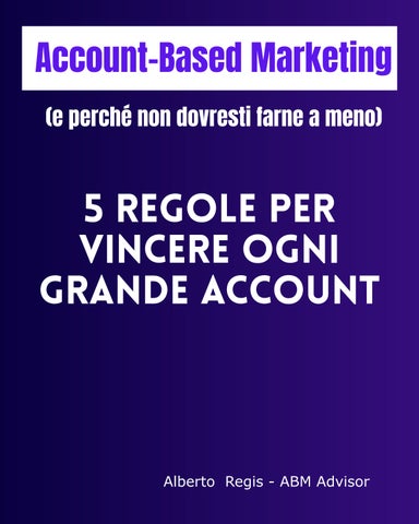 ABM Advisor - 5 Regole per Vincere Ogni Grande Account